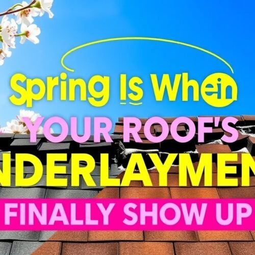 Spring Is When Your Roof's Underlayment Problems Finally Show Up
